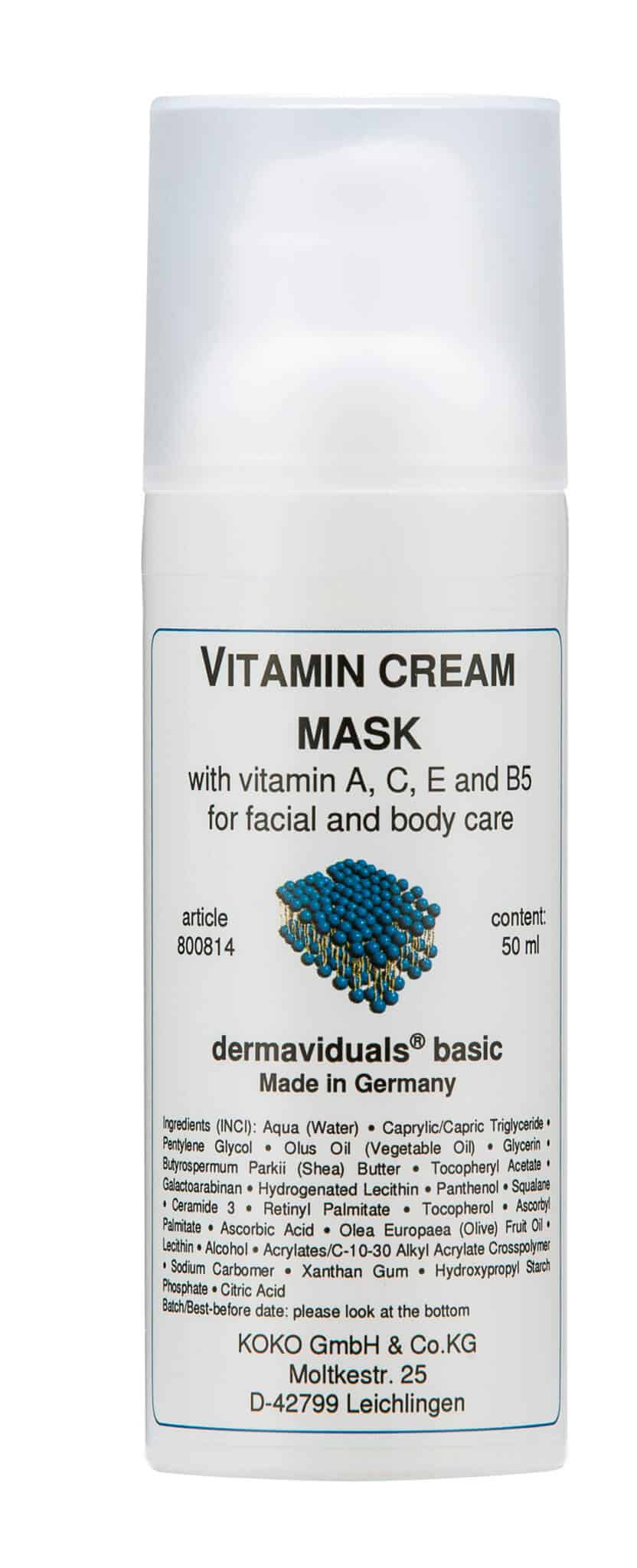 dermaviduals Mask With Vitamins